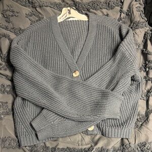 Bluenotes Charcoal Ribbed Cardigan